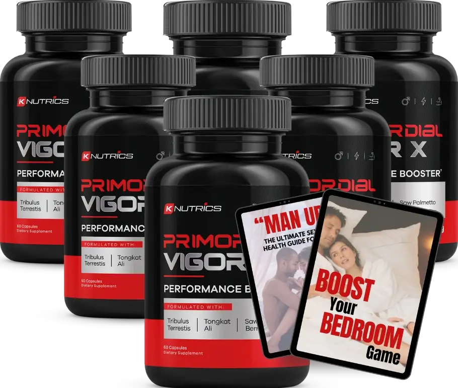 Primordial Vigor X six bottle package, 180-day supply