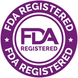 FDA registered facility badge
